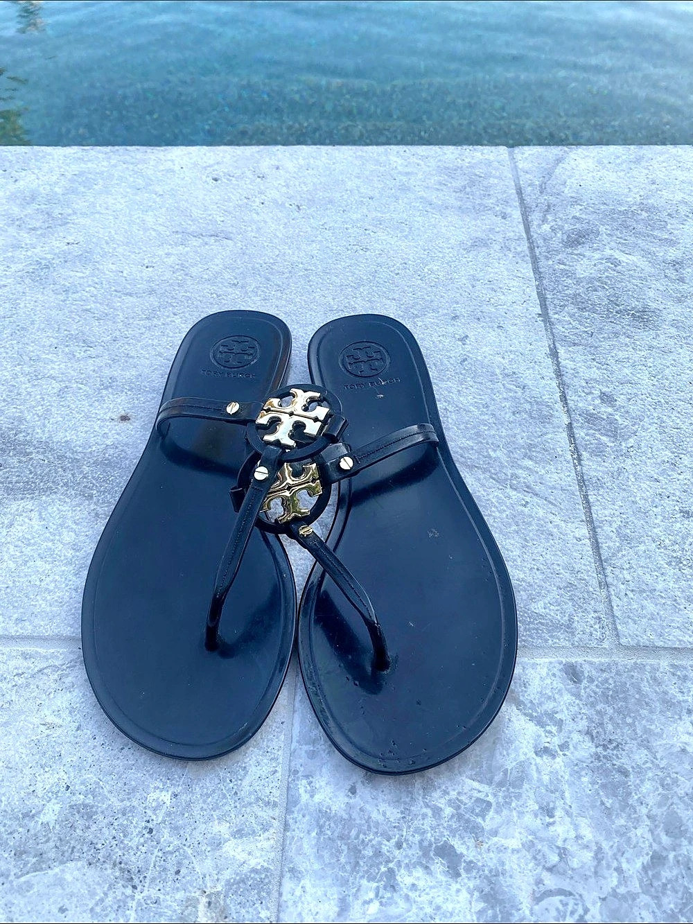 Tory Burch Mini Miller Jelly Thong Sandal Black